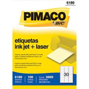 Modelo de Etiquetas PIMACO 6180