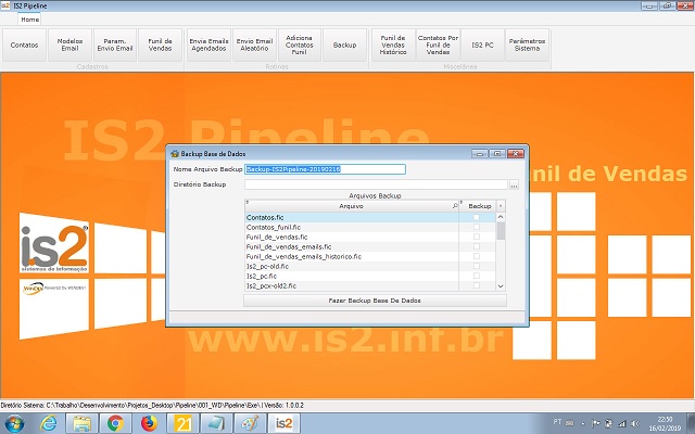 Software IS2 Pipeline - Rotina Backup